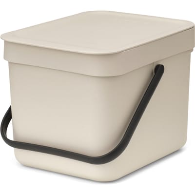 Brabantia Sort & Go Prullenbak - 6 l - Soft Beige