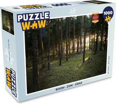 Puzzel Boom - Zon - Gras - Legpuzzel - Puzzel 1000 stukjes volwassenen