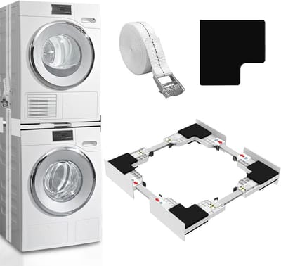 Universeel Verbindingsframe voor Wasmachine en Droger - Ruimtebesparend en Eenvoudig te Monteren
