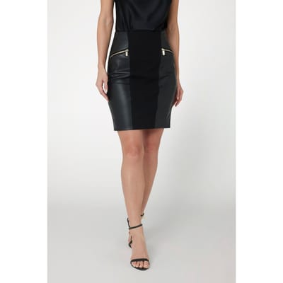 GUESS Marciano By  Anny Pencil Skirt Jet Black A996 Maat: 36 | Leren rokken Outlet | Dames | Zwart