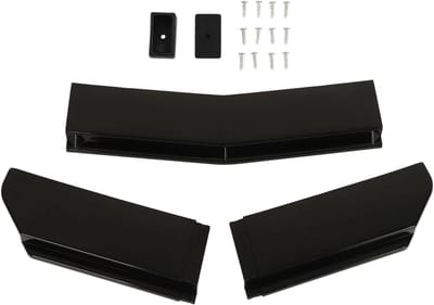 5 Stuks Voorbumper Diffuser Canard Bescherming, Universele Voorbumper Spoiler Splitter Body Kit voor Auto's, Anti-Collision Accessoires voor Aanpassing (Glanzend Zwart)