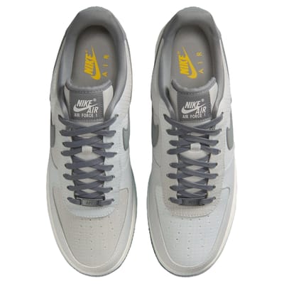 Nike Air Force 1 Low LX Vibram Summit White Unisex Sneakers Rookgrijs-Lichtbot-Snelgeel IH1943-100 40 gray