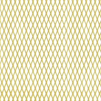 Metaalgaasplaat Aluminium - Aluminiumplaat Geperforeerd - Bouw en Decoratie - Goudkleurig Geanodiseerd Oppervlak - 250 x 500 x 1.6 mm