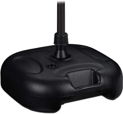 ZMR® Parasolvoet Vulbaar - Parasolvoet - Parasolvoet op Wielen - Zwart - 42cm x 44cm x 21cm