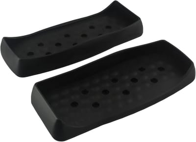 Elliptische Trainer Pedalen - Vervangende Voetpedalen - Fitness Thuis - Anti-slip Grip - 36 x 35 cm - Zwart