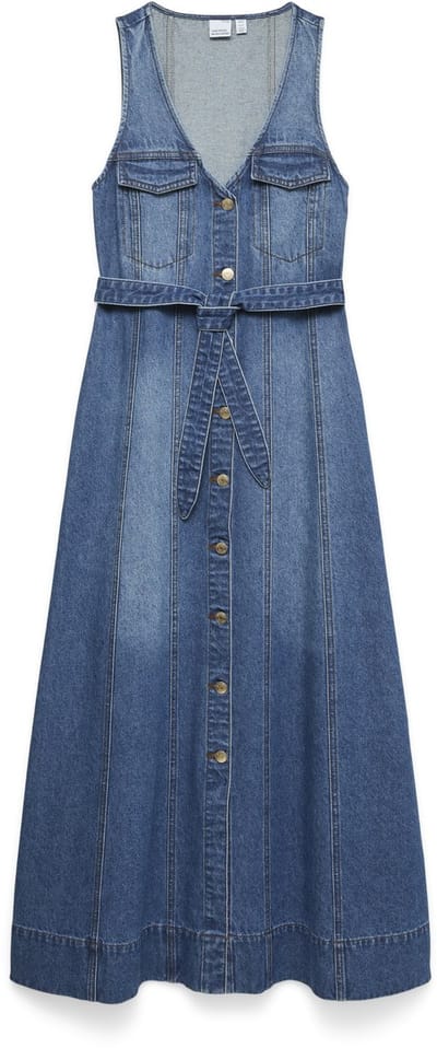 VERO MODA - VMMACEY SL ANK DENIM DRESS EXC - Dames - Maxi jurken