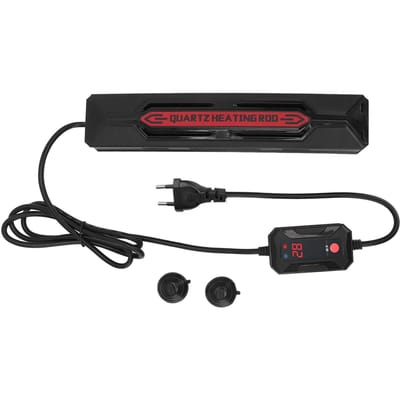 Aquariumverwarmer Kwartsglas Energiebesparend 300W Visbak Verwarmingselement met HD LED Temperatuur black