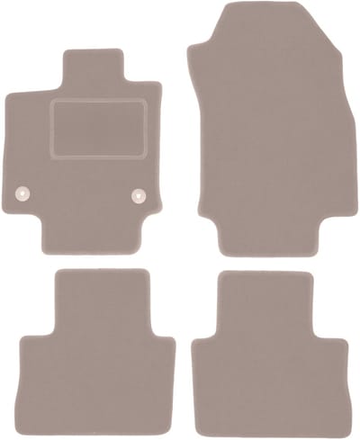 Beige velours vloermatten voor: Toyota RAV4 V Hybrid SUV (2019-)