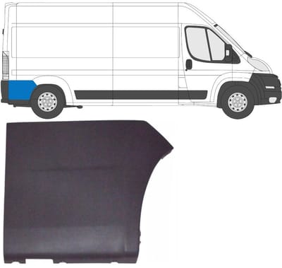 Zijlijst sierlijst achterspatbord voor Citroen Jumper 2006-2018 / Rechts