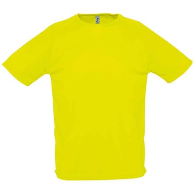 SOLS Heren Sportief Raglan T-shirt (Neon geel)