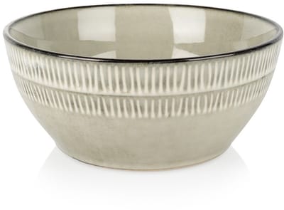 Kom Keramiek Grijs 16 cm, 750 ml - Kommen - Schaaltje - Kommetje - Schaal