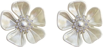 Trouwschoen clips bloem wit synthetische parel - Charme Bijoux