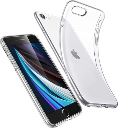 ShieldCase Ultra dun doorzichtig hoesje geschikt voor Apple iPhone SE 2022 / SE 2020 - Siliconen hoesje - perfecte pasvorm - optimale bescherming - transparant + Glazen Screenprotector