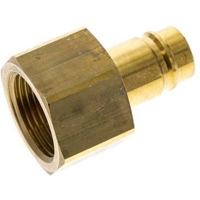 Messing DN 15 Luchtkoppeling Insteeknippel G 1 inch Binnendraad - CLP15-F-B-P-100