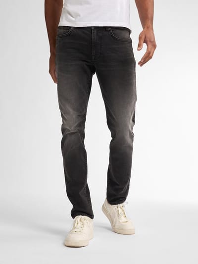 Petrol Industries - Heren Slim Fit Jeans Seaham Everglades - 30% organic cotton Mix - 6-pocket - Narrow waist - Vintage wash - Zwart - Maat W30L30