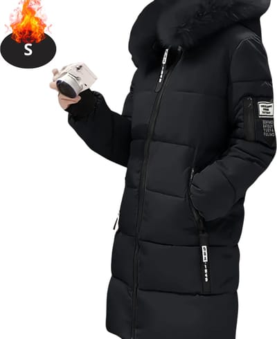 Livano Winterjas - Parka - Dames - Winter - Jas - Volwassen - Stijlvol - Zwart - S