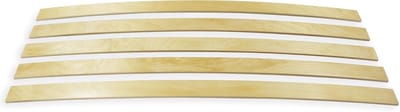Houten Latten - Bedbodem Onderdelen - Bed Reparatie - 5 Stuks Set - 35mm Breed - Glanzend Bruin