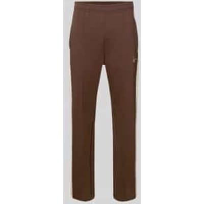 straight fit sweatpants met gestikt logo