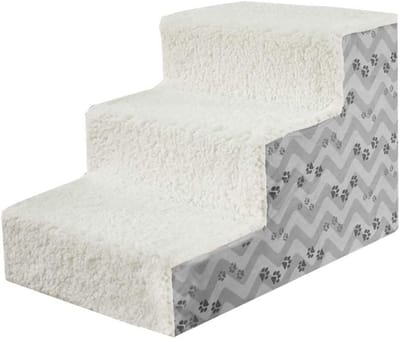 Huisdier Trappen - Hondenladder - Huisdieren Helpen - Antislip Ontwerp - 3 Treden - Blauw
