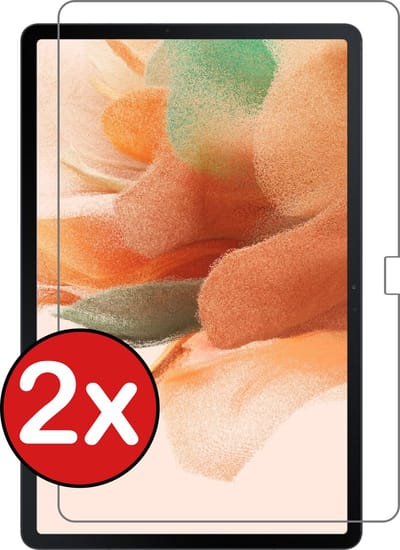 Screenprotector - 2 Stuks - Geschikt voor Samsung Galaxy Tab S7 Plus - Extra Sterk - Beschermglas - Gehard Glas - Tempered Glass - Screen Protector