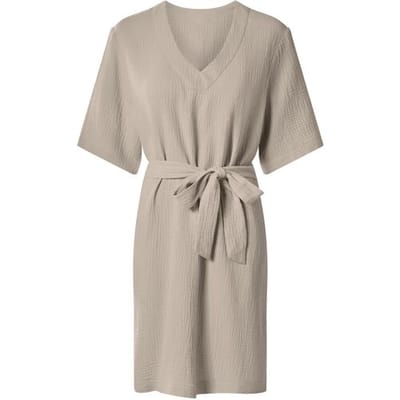 ESMARA Mousseline dames jurk (Beige, XS (32/34))