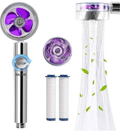 NAXSIR Handdouche met Filter - Turbogeladen Hogedruk - Waterbesparend - 360° Draaibaar