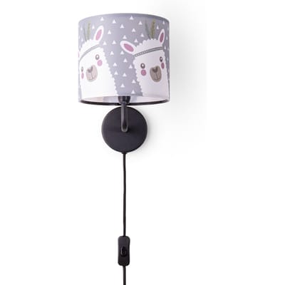 Wandlamp Elio donkergrijs