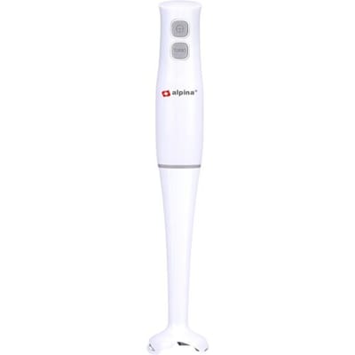 alpina Staafmixer 400W - Handmixer met Turbofunctie en Afneembare Staaf - Mixer voor Soep, Smoothies en Babyvoeding - Roestvrijstalen Messen - Wit