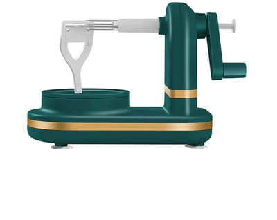 Handmatige Appelschiller met Handslinger – Multifunctionele Appel- en Aardappelschiller met RVS Messen – Appelschilmachine Keukengadget voor Snel en Makkelijk Schillen