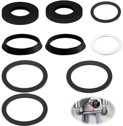 9 Delige Afdichting Wastafel Afvoer Sifon Pakking Set voor 40 mm Silicagel