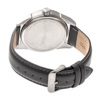 Morphic M63-serie horloge met leren band en datum