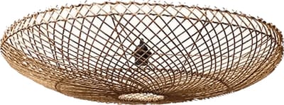 Ronde rotan plafonniere Bella -Ø80cm- 4Shine