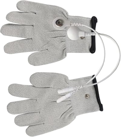 Massagehandschoenen - Geleidende Compressie - Handtherapie - Vochtige Warmte - 20x14cm - Grijs