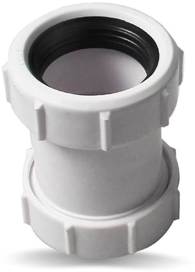 Dailygoods- Afvalpijp Connector Waterdichte Afdichting - 40 mm Rechte Pijpconnector - PVC/PP Koppeling - Douche/Vaatwasser - Duurzaam Materiaal - Betrouwbare Waterdichtheid