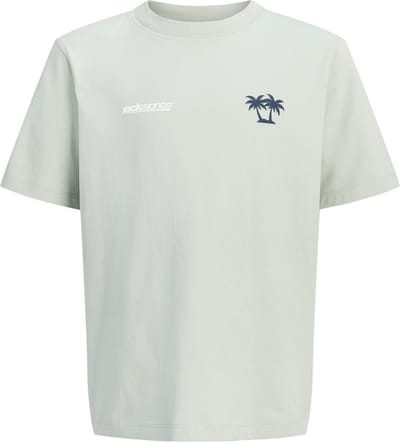 JACK&JONES - JCOCLUB BACK IMAGERY TEE SS CN JNR - Jongens - T-shirts - groen - maat 140