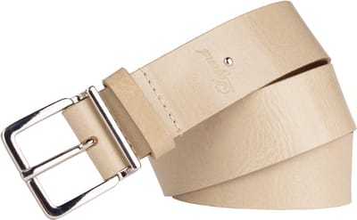 Legend Dames - Leren riem - Crème - 80cm