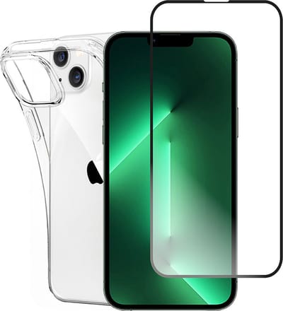 MMOBIEL Screenprotector en Siliconen TPU Beschermhoes Geschikt voor iPhone 14 Plus - 6.7 inch - 2022