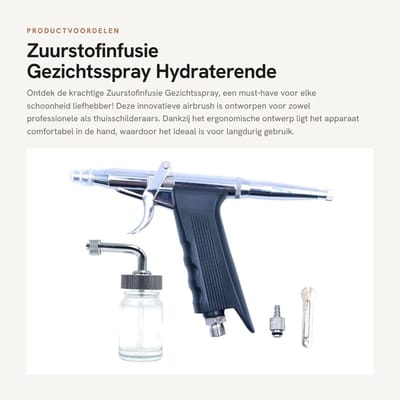 Dailygoods- Gezichtsspray Zuurstofinfusie - Dubbelwerkende - Airbrush