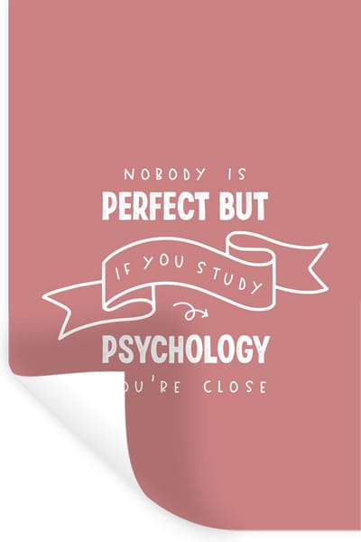 Muurstickers - Sticker Folie - Psychologie - Studenten - Onderwijs - Studeer - 20x30 cm - Plakfolie - Muurstickers Kinderkamer - Zelfklevend Behang - Zelfklevend behangpapier - Stickerfolie
