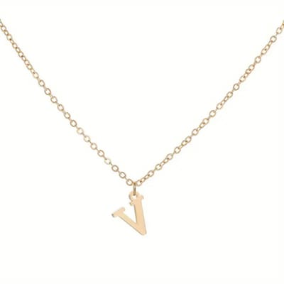 Livano Ketting - Dames - Staal - Nep zilver - Met Hanger - Nep Goud - V