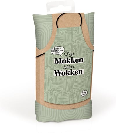 Keukenschort Wokken Cadeautip !!