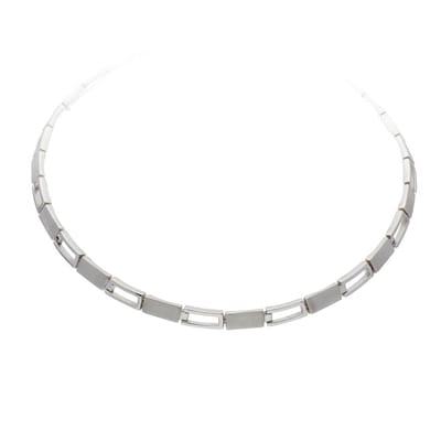 Glow- Zilveren choker Fantasie