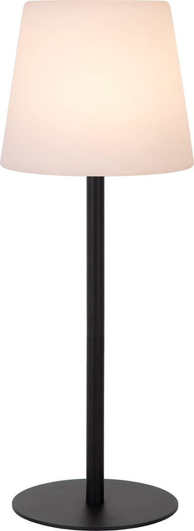 Lucide TYON - Oplaadbare Tafellamp Binnen/Buiten - Accu/Batterij - LED Dimbaar - 1x2W 2700K - IP65 - Zwart