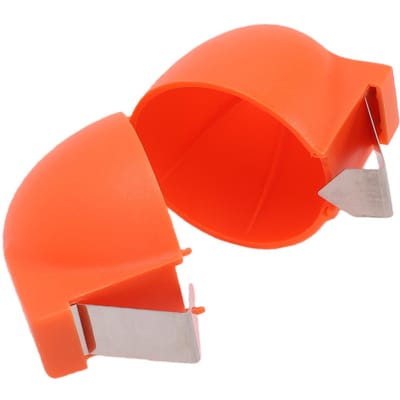 Ouvre-Œuf Ouvre Rapidement les Œufs Durs ou Crus Appuyez Facilement pour Ouvrir Éplucheur d'Œufs Outil de Cuisine Orange red