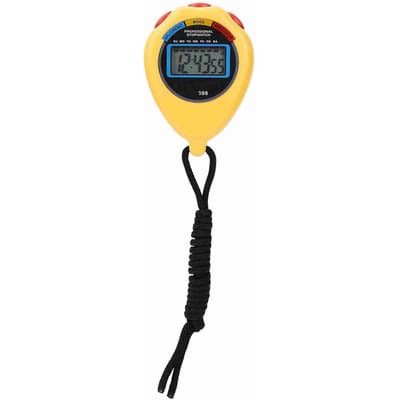 Professionele Sport Timer, Atletiek Elektronische Stopwatch voor Wedstrijden Hardlopen Zwemmen geel