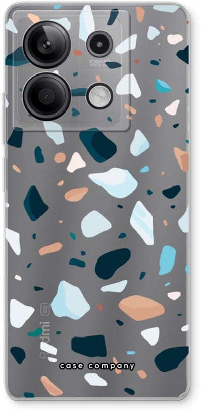 Case Company® - Hoesje geschikt voor Xiaomi Redmi Note 13 5G hoesje - Terrazzo N°13 - Soft Cover Telefoonhoesje - Bescherming aan alle Kanten en Schermrand