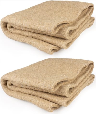 Hennepdeken - hennepmat - 58x31cm - Voor knaagdieren - 2 stuks