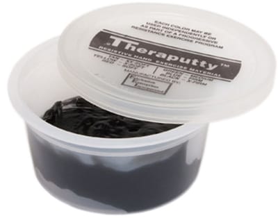 CanDo - Theraputty 56gr Xstevig/Zwart - Handoefenmateriaal