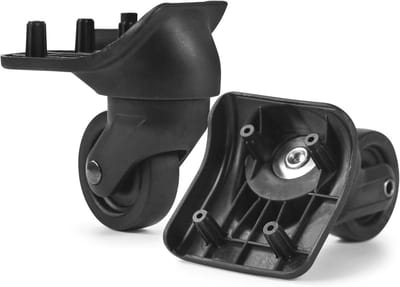 Reservewielen voor softshell en hardshell koffers - Zwart, 1 paar, Gu44 wielen