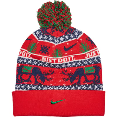 Nike Peak Winter mutzen Unisex - Rood - One Size - Wol